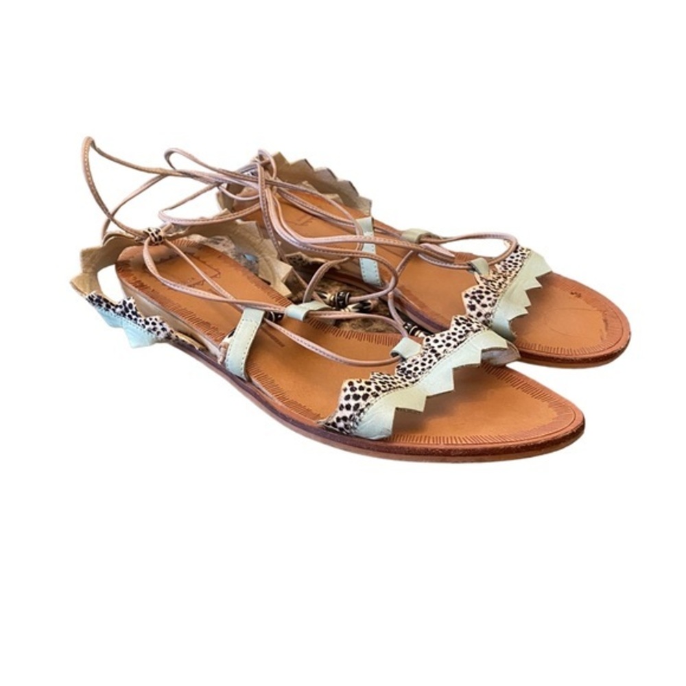 Dolce Vita Pedra In Mint Multi Leather Bohemian Sandals